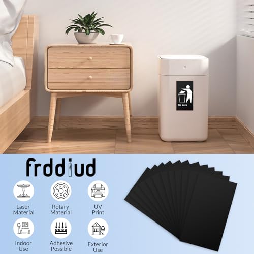 Laser Engraving Blank ABS Double Color Plastic Sheet (Black) - color: Black