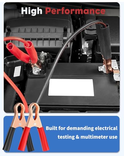 Vibit 10 Pcs Alligator Clips Heavy Duty Copper Spring Loaded Battery Clamps - size: 10 PCS-50A