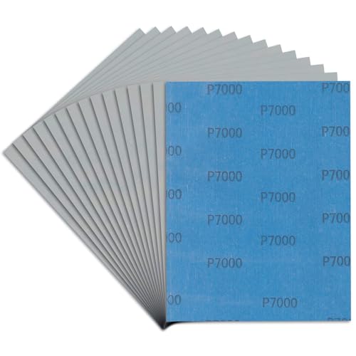 Sandpaper 7000 Grit, 9 x 11 inches, 15-Sheets - size: 7000 Grit, 15 Sheets, 9 x 11 inches