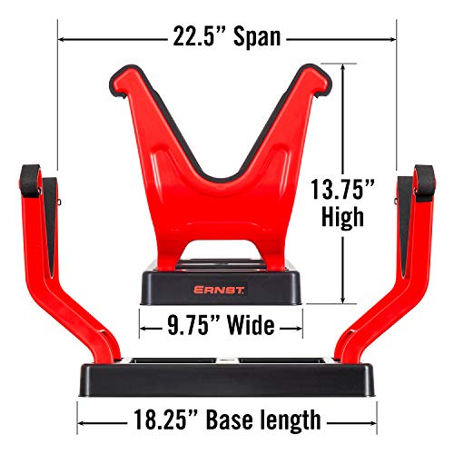 Ernst MEGA Stand for Large-Scale RC Model Aircraft - RC Hobby Aircraft Maintenance and Storage Solution - color: Red/Black, size: Stand Type: MEGA Stand | Scale: Not Specified