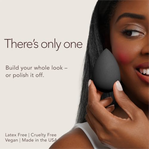 Beautyblender® | Pro Blender Makeup Sponge | Blend Liquid Foundations, Powders and Creams | Streak Free Application | Vegan, Cruelty Free | Made in USA - color: Pro Black, size: 1 Count (Pack of 1)