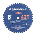SawWorks 8 Inch 42T TCG Circular Saw Blade for Metal Cutting - size: 8" 42T Metal