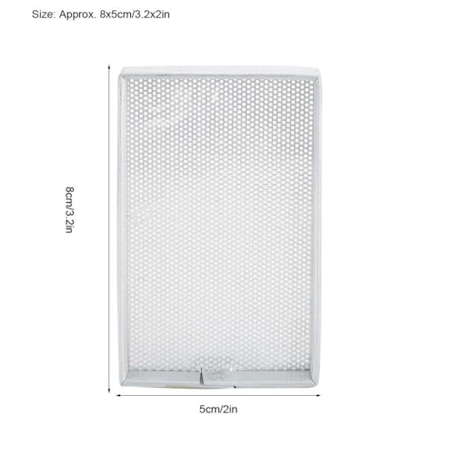 3.2 x 2in Mini Watch Parts Drying Tray, Aluminum Frame Steel Mesh Dryer Plate for Tiny Watch Components Storage, Cleaning and Air Drying