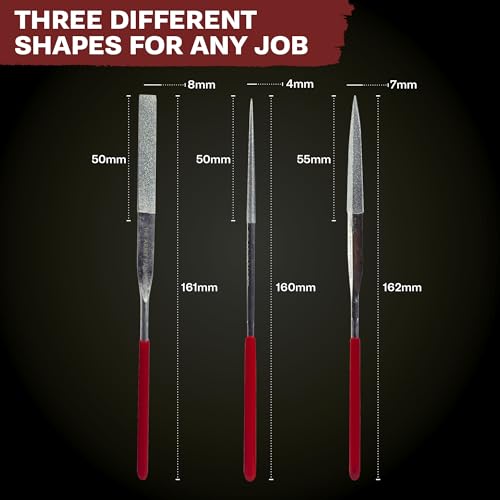 The Army Painter, Miniature and Model Files, 3 Pcs Small Diamond File Set