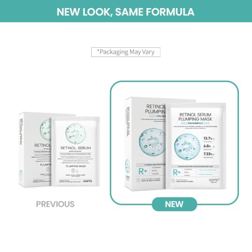 #OOTD Rejuvenating Retinol Wrinkle Sheet Mask(10-Pack) Korean Facial Masks - color: [10 Count] Retinol