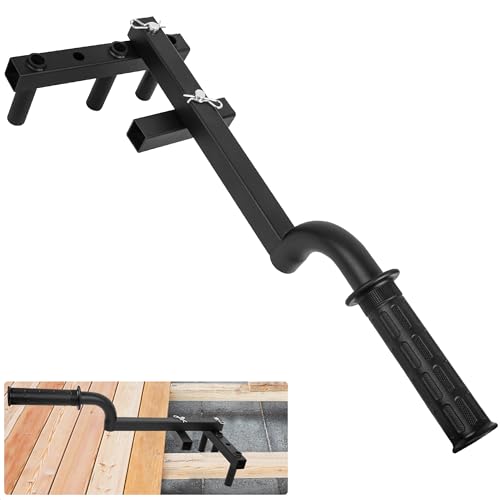 Deck Board Straightening Tool,Decking Board Bender for Straightener Bending Boards to Tighten up The Gaps,Heavy-Duty Steel Adjustable Deck Tool Fit for Wood,PVC Composite,420mm/16.5inch