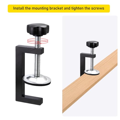 3 Inch C Clamp for Woodworking - 2 Pack Heavy Duty Steel Clamps, Compact Design for Precision Work, Secure Holding with Sliding Jaw for Crafting, Carpentry & Workshop Use