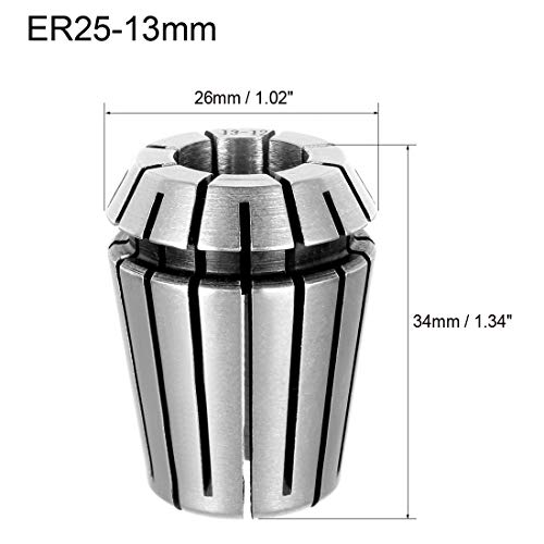 uxcell ER25 13mm Spring Collet Chuck for CNC Engraving Machine Lathe Milling Tool - size: 13mm