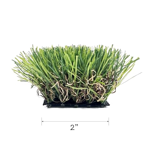 KuGuo Mini Artificial Grass Mats, 12 Pack, Early Summer Grass - color: Early Summer Grass, size: 12PCS