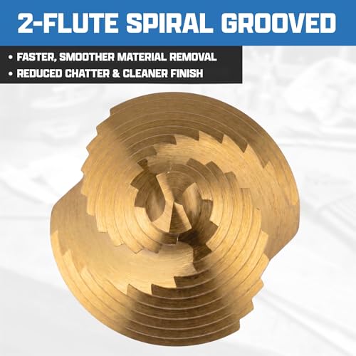 NEIKO 10611A Step Drill Bit, 12 Steps 3/16" to 7/8" Spiral High Speed Steel, Titanium Nitride Coated, 1/4" Quick Change Step Bits for Steel, Metal, Wood, Plastic, Unibit Cone Drill Bits, Two Flute - size: #4 (3/16 - 7/8", 12S), style: Spiral