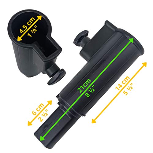 Foretra - Umbrella Holder Extension – Extender Will fit Most Golf Push Cart or Golf Power Cart Standard Umbrella Holder with a 1 3/8" Opening See Pictures