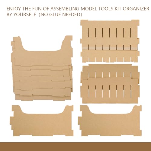 Model Kit Tool Storage Rack, Making Organizer with MDF Material (GK7)