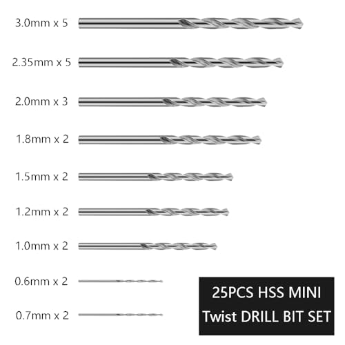 26Pcs Hand Drill Rotary Tool-Pin Vise Hand Drill + 25Pcs HSS Mini Drill Bit