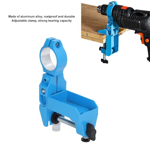 Electric Drill Stand, 360 Degree Rotating Aluminum Alloy Holder