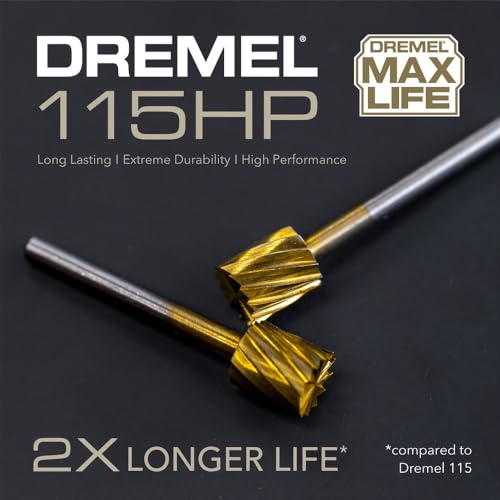 Dremel Max Life 115HP 5/16" (7.9mm) High Performance Rotary Carving Bit, 2-Pack - size: 5/16"