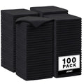 AIDEA Microfiber Cleaning Cloth Black 100PK, Microfiber Towels 11.5"×11.5" - color: Black