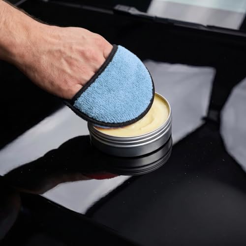 12Pcs 5-Inch Microfiber Foam Wax Applicator Pads with Finger Pocket - color: Blue, size: 12pcs