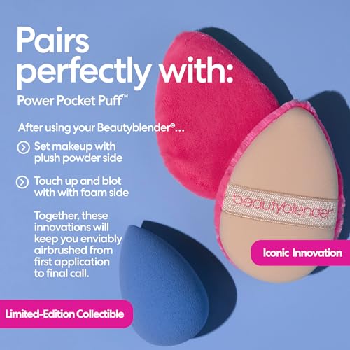 Beautyblender Denim Makeup Sponge, Streak-Free Finish, Vegan - color: Denim, size: 1 Count (Pack of 1)