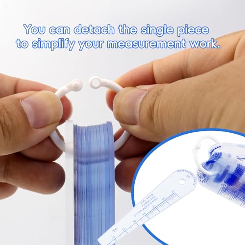 Feeler Gauge Plastic Metric Gap Measuring Tool, 0.05mm to 3mm, 21 Leaf - size: 0.05mm-3mm 21 Leafs