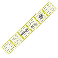 Omnigrip 1" x 6" Clear Quilting Ruler by Omnigrid - size: 1" x 6"