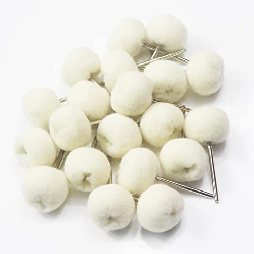 20 Pcs 3/32 Inch Shank Soft Cashmere Buffing Wheels - style: 20 Pcs Soft Pashm Buffing Wheel