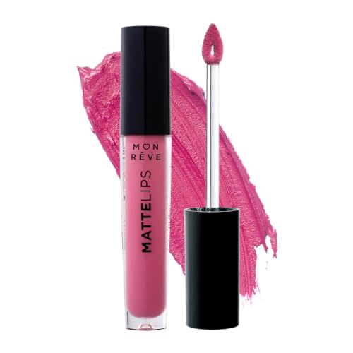 MON RÊVE Matte Lipstick, Long-Lasting Moisturizing, 12 Milky Berry - color: No 12