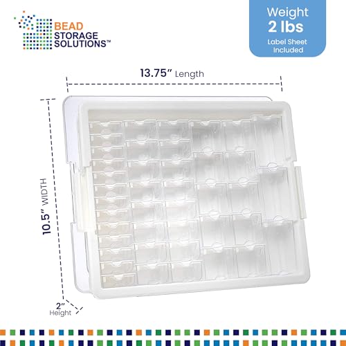 Elizabeth Ward Bead Storage Solutions 45 Piece Assorted Organizer, Clear - style: 45-Piece