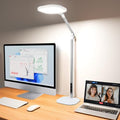 LitONES Tall LED Desk Lamps Home Office, Edge-Lit Eye-Care, 50 Light Modes - size: White 1Pack