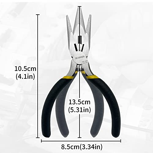 BOOSDEN 5 Inch Small Needle Nose Pliers Mini Jewelry Plier 5 Pack - size: 5" (5 Pack)