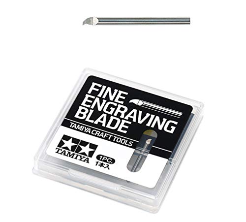Tamiya 300074135 Engraving Blade 0.1 mm / 2 mm Shaft/Length 25 mm