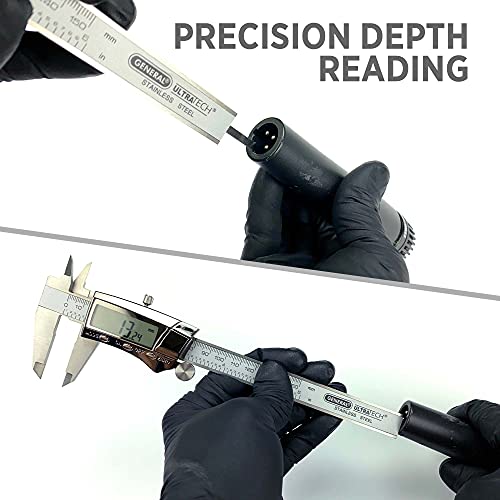 General Tools Digital Caliper #147-6" Precision Measuring Tool - Stainless Steel Ruler - size: 0 - 6" Range, style: 6-Inch Digital Caliper
