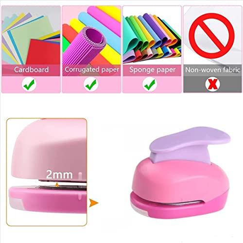 CADY Crafts Punch Set 8mm 15mm 25mm Paper Punches 3pcs/Set (Star) - color: star