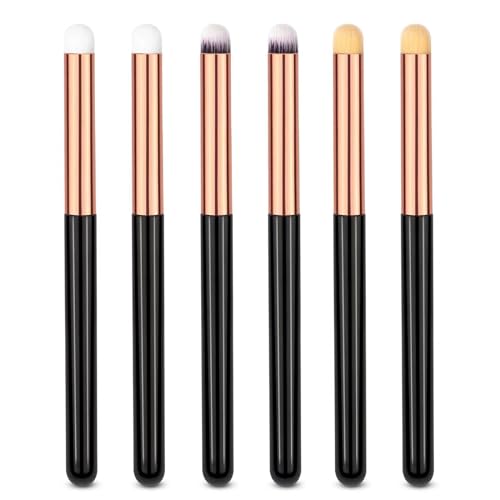 UorPoto Eye Makeup Brush Set Round 6Pcs Professional Concealer Eyeshadow Brush Can Blending Brushes for Card Making