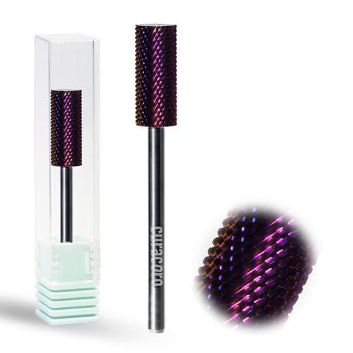Curacoro Nail Drill Bits 3/32'' Small Barrel Carbide Bit (Medium) - color: Galaxy - Small Barrel Bit, size: Medium