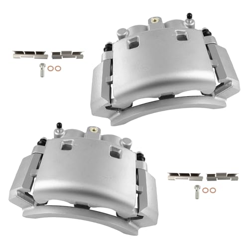 cciyu Rear Left & Right Disc Brake Calipers With Bracket 18B4797 18B4796 - size: Rear[18B4797+18B4796]