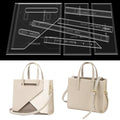 RIVEENY Shoulder Bag Handbag Acrylic Template Leather Pattern Acrylic Leather Pattern Leather Templates for Women's Shoulder Bags, transparent