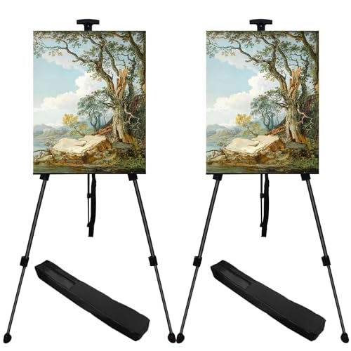NS JYMB Easel Stand for Sign and Painting, 17-66 Inch, Black 2 Pack - style: 66Black 2pack