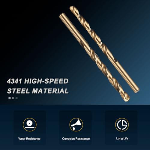 PATIKIL Letter C Drill Bit 4341 High-Speed Steel for Thin Metal 2 Pack - size: C