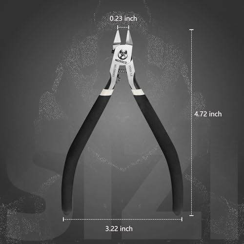 HYHX-1.0 Ultra-Thin Single-Edge Model Nipper, 120mm Sprue Cutter - style: Black-Advancers(Durable)
