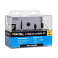 Kutzall 4-Piece Rotary Burr Kit - 1⁄8" Shaft, Very Coarse - Wood Carving Bits for Dremel, Foredom, Ryobi, DeWalt, Milwaukee Tools - Structured Tungsten Carbide - style: Very Coarse