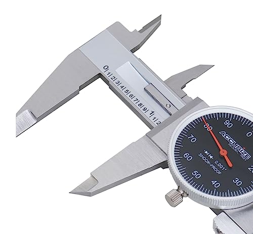 Accusize Black Face Dial Caliper 0-6 in x 0.001 in, P920-B216