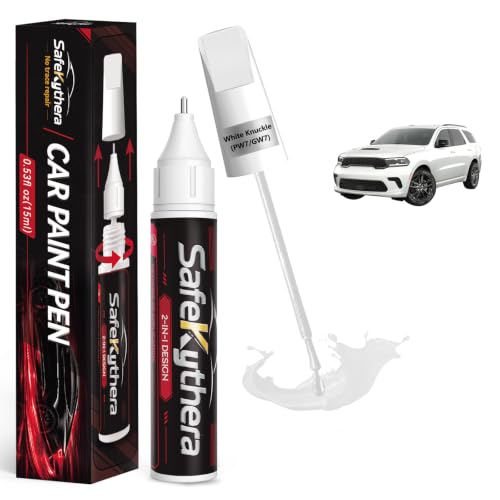 White Knuckle(PW7/GW7) Touch Up Paint Pen for Dodge - color: White Knuckle(PW7/GW7)for Ram, Durango, Challenger, Charger and Journey models