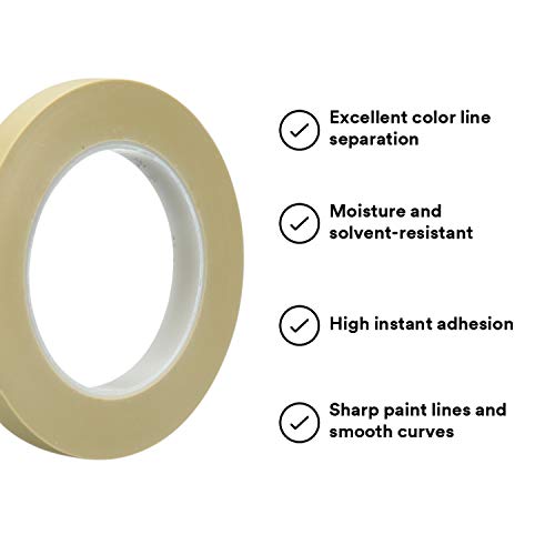 3M Scotch Fine Line Tape 218, Green Color, 3/32 in x 60 yd, 5.0 mil, 1 Roll