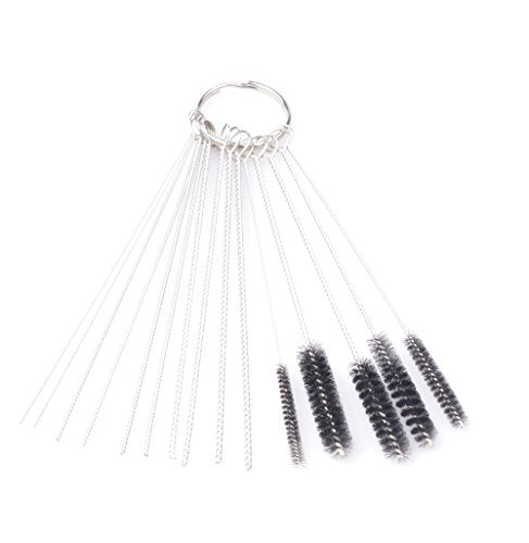 Carburetor Carbon Dirt Jet Remove Cleaner Carb Cleaner Cleaning Brushes Kit Multi Purpose Nylon Tube Brushes - 20 Needles &10 Brushes