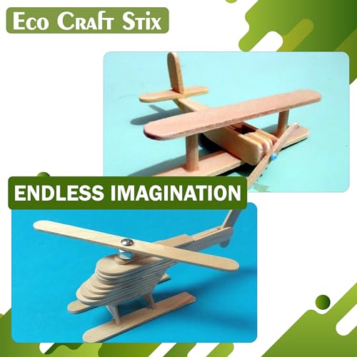 Eco Craft Stix Jumbo Craft Sticks. Case of 5000 ct - size: 5000 Count