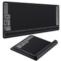 Drydiet 2 Pcs Neoprene Mat for Workbench with Ruler and Reference Charts