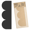 Border Reusable Plastic Wall Stencil // Frill - SEMICIRCLES 14 // Art Craft Mylar Template (17.7"x37.4") - color: Frill Semicircles 14, size: 45x95cm