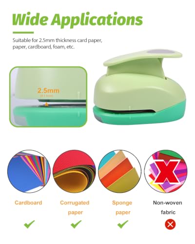 Paper Punches for Crafting Circle Hole Punch 12PCS 1 Inch Craft Punch Set - style: 12 Diffrent Shapes 1 Inch Set