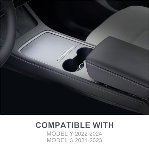 JVMA Backlit Center Console Tray for Tesla Y 2021-2024 & Model 3 2021-2023 - size: Model y '21-'24 & Model 3 '21-'23