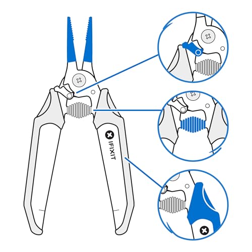 iFixit Mandible Needle Nose Pliers - Fine Tip for Electronic Repairs